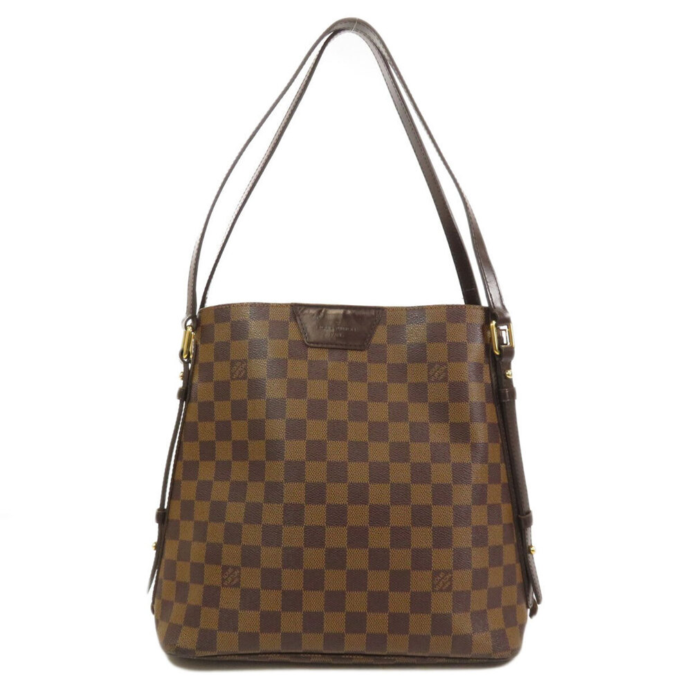 Louis Vuitton Canvas Cabas Bag Ebene Shoulder Damier Brown Rivington - Picture 11 of 11